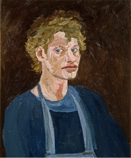 Self-Portrait, oil on linen, 55 x 45 cm.